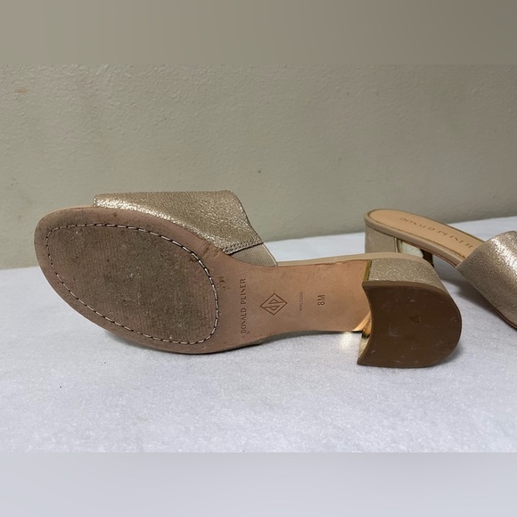 Donald Pliner Melrose Vintage Metallic Low Heels Platino size 8 - Picture 5 of 11